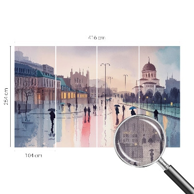 Papier peint chambre ado Daždivá prechádzka