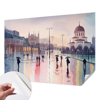 Papier peint chambre ado Daždivá prechádzka