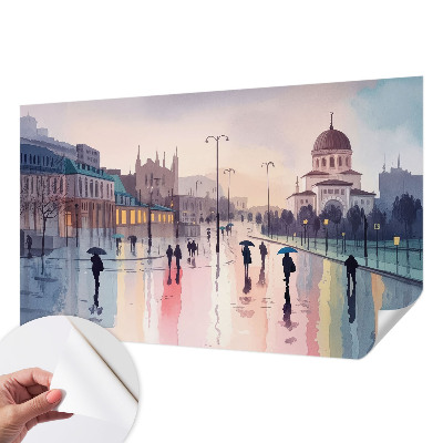 Papier peint chambre ado Daždivá prechádzka