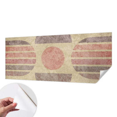 Papier peint tête de lit chambre adulte Geometrické tvary