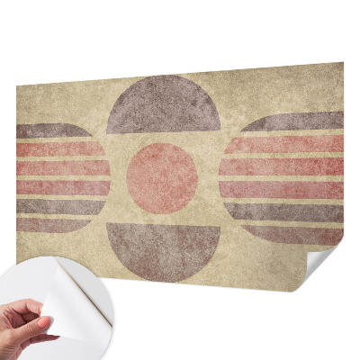 Papier peint tête de lit chambre adulte Geometrické tvary