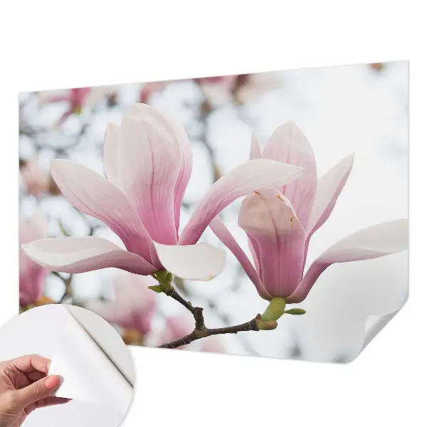 Papier peint intissé imprimé fleurs de magnolia