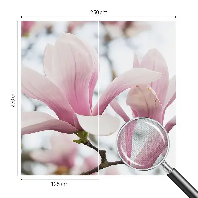 Papier peint intissé imprimé fleurs de magnolia