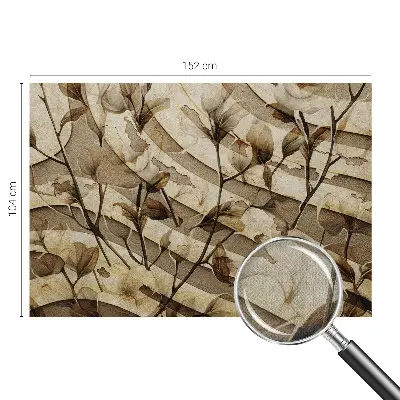 Papier peint photographique sur tissu non tissé flore classique