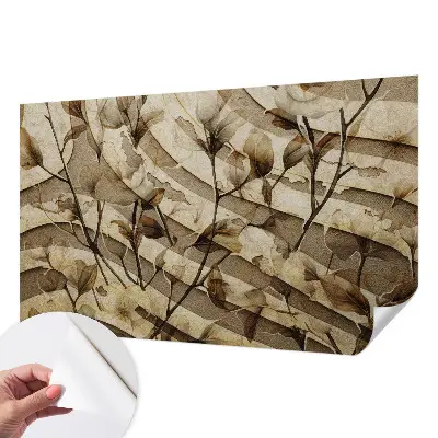 Papier peint photographique sur tissu non tissé flore classique