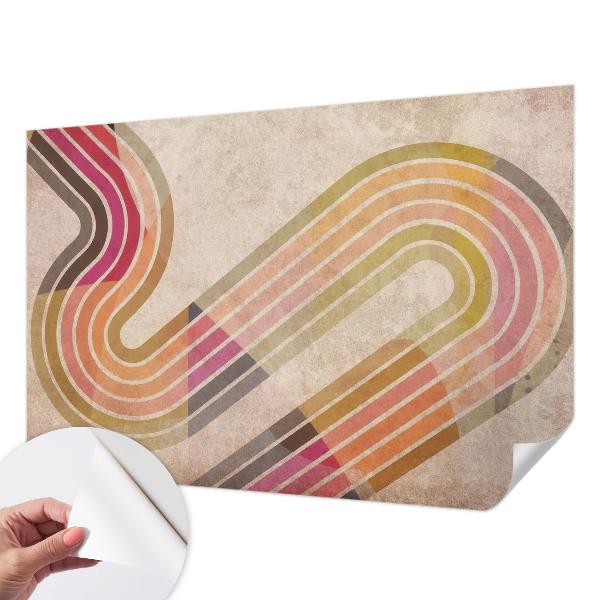 Papier peint panoramique adhésif Geometrické čiary