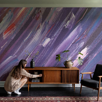 Papier peint chambre adulte cocooning Farebné ťahy
