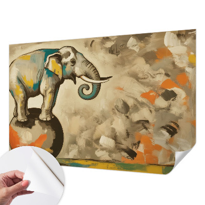 Papier peint tête de lit chambre adulte Abstraktný slon