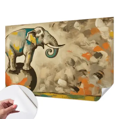 Papier peint intissé Éléphant abstrait