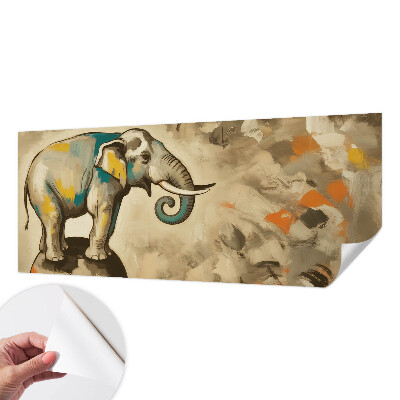 Papier peint tête de lit chambre adulte Abstraktný slon