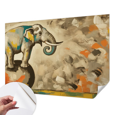 Papier peint tête de lit chambre adulte Abstraktný slon
