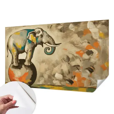 Papier peint intissé Éléphant abstrait