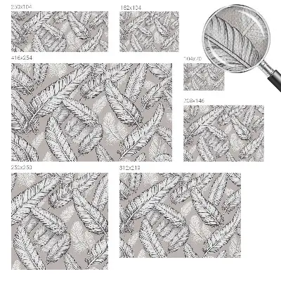 Papier peint photo grand format pour le mur Plumes subtiles