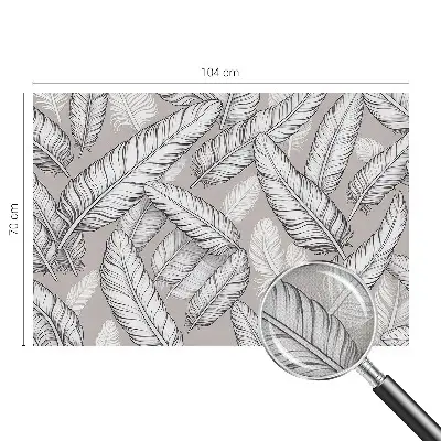 Papier peint photo grand format pour le mur Plumes subtiles