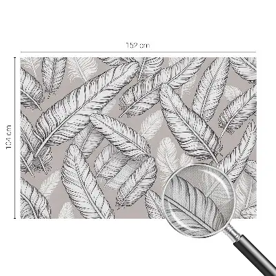 Papier peint photo grand format pour le mur Plumes subtiles