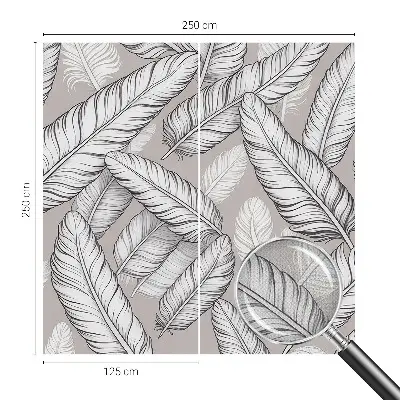 Papier peint photo grand format pour le mur Plumes subtiles