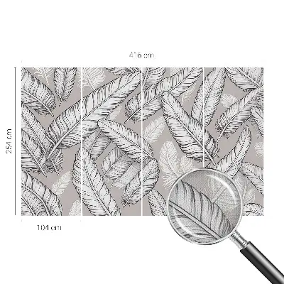 Papier peint photo grand format pour le mur Plumes subtiles