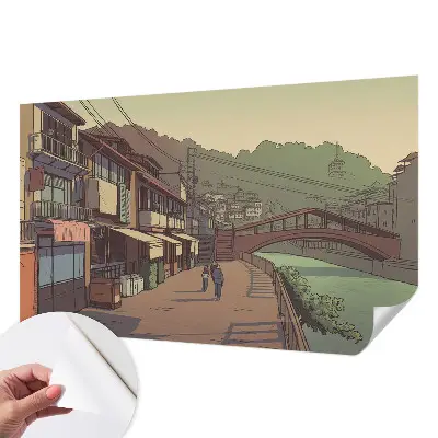 Papier peint photographique intissé paysage pastel
