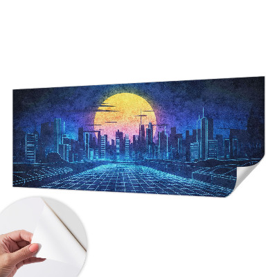 Papier peint panoramique pas cher Futuristická krajina