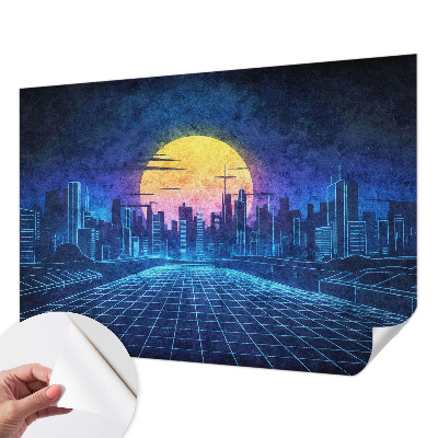 Papier peint panoramique pas cher Futuristická krajina
