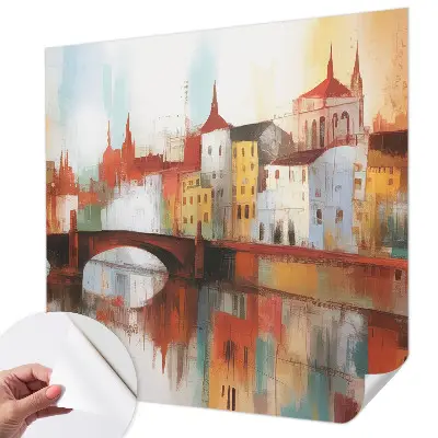 Papier peint photographique sur tissu non tissé paysage urbain