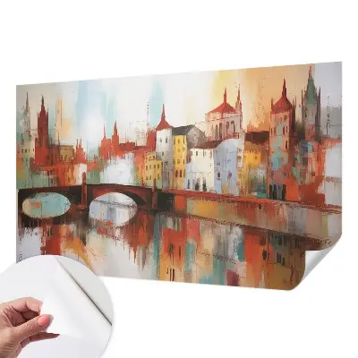Papier peint photographique sur tissu non tissé paysage urbain