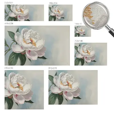 Papier peint photo sur tissu non tissé Magnifique pivoine