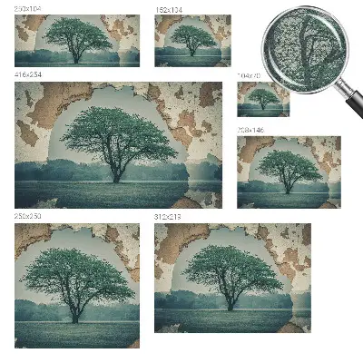 Papier peint intissé Un arbre solitaire