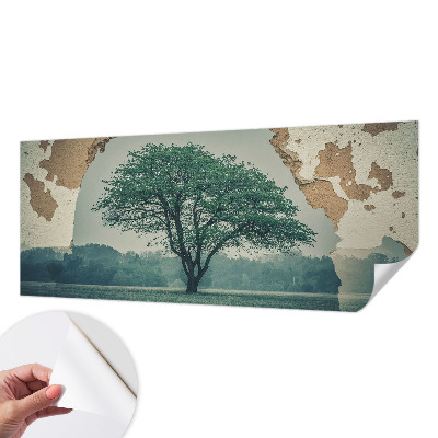 Papier peint tête de lit chambre adulte Osamelý strom