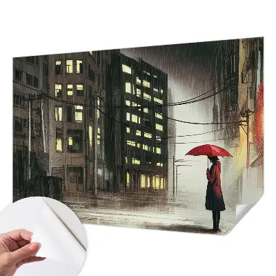 Papier peint photographique sur tissu non tissé Ville pluvieuse