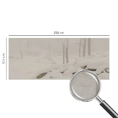 Papier peint photo grand format pour le mur Forêt enneigée