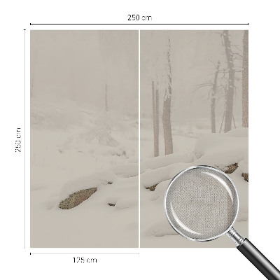 Papier peint panoramique adhésif Zasnežený les