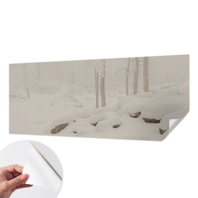 Papier peint panoramique adhésif Zasnežený les