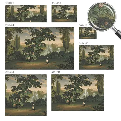 Papier peint photographique intissé jardin naturel