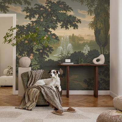 Papier peint chambre adulte cocooning Prírodná záhrada
