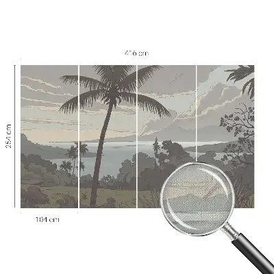 Papier peint intissé imprimé Paysage exotique