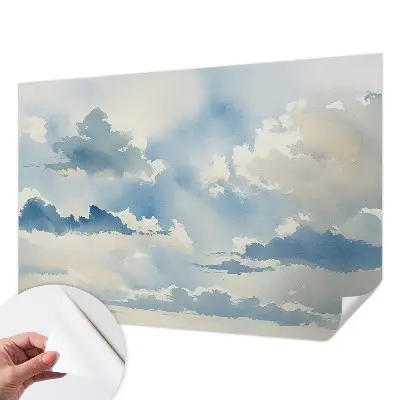Papier peint photo imprimé sur tissu non tissé nuages ​​célestes