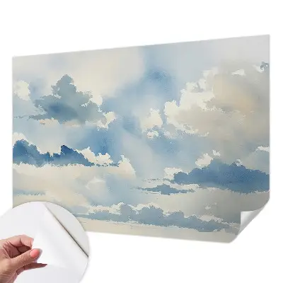 Papier peint photo imprimé sur tissu non tissé nuages ​​célestes