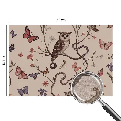 Papier peint intissé imprimé nature hibou