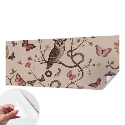 Papier peint intissé imprimé nature hibou