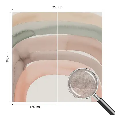 Papier peint photographique sur tissu non tissé Arches arc-en-ciel