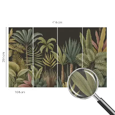 Papier peint intissé jungle tropicale