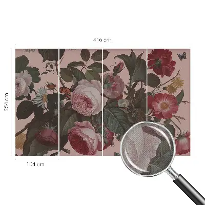 Papier peint photo grand format pour le mur élégance florale