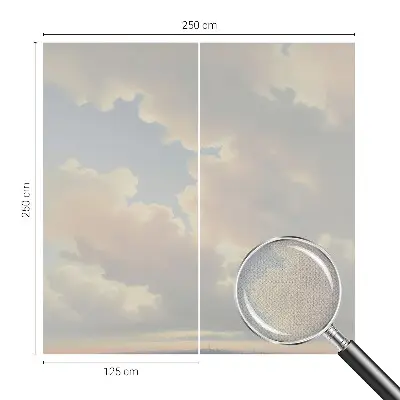 Papier peint photographique sur tissu non tissé Ciel pastel