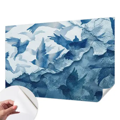 Papier peint photo grand format pour le mur Oiseaux dynamiques