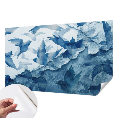 Papier peint panoramique adhésif Dynamické vtáky