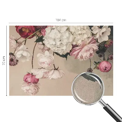 Papier peint intissé Fleurs romantiques