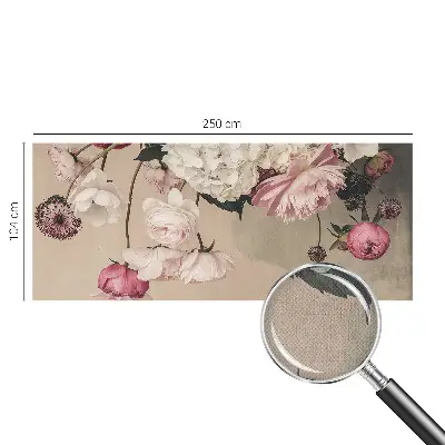 Papier peint intissé Fleurs romantiques