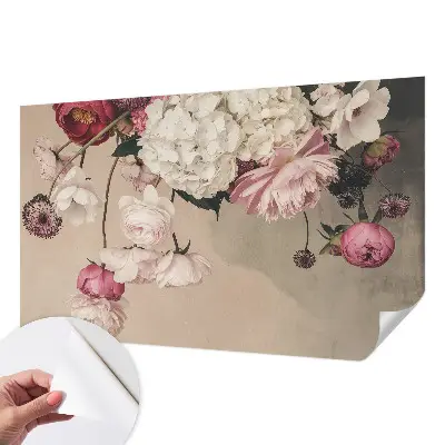 Papier peint intissé Fleurs romantiques