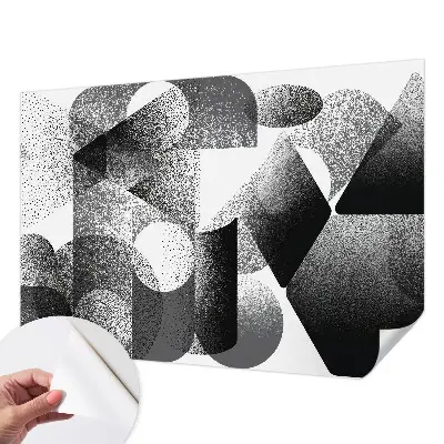 Papier peint photo imprimé sur tissu non tissé formes géométriques